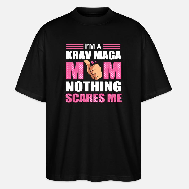 Krav Maga - Stanley/Stella Oversized Unisex Bio T-Shirt Blaster 2.0 - Schwarz