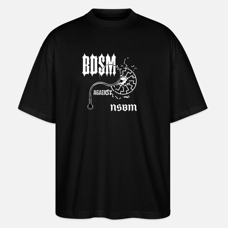 BDSM Gothic Kontrast - Stanley/Stella Oversized Unisex Bio T-Shirt Blaster 2.0 - Schwarz