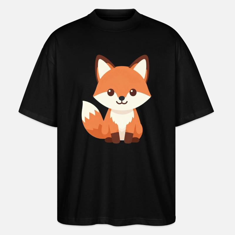 Fuchs - Stanley/Stella Oversized Unisex Bio T-Shirt Blaster 2.0 - Schwarz