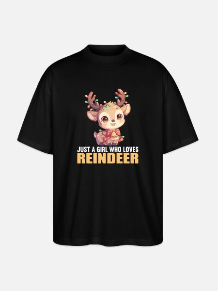 Reindeer Reindeer - Stanley/Stella Oversized Unisex Organic T-shirt Blaster 2.0 - black