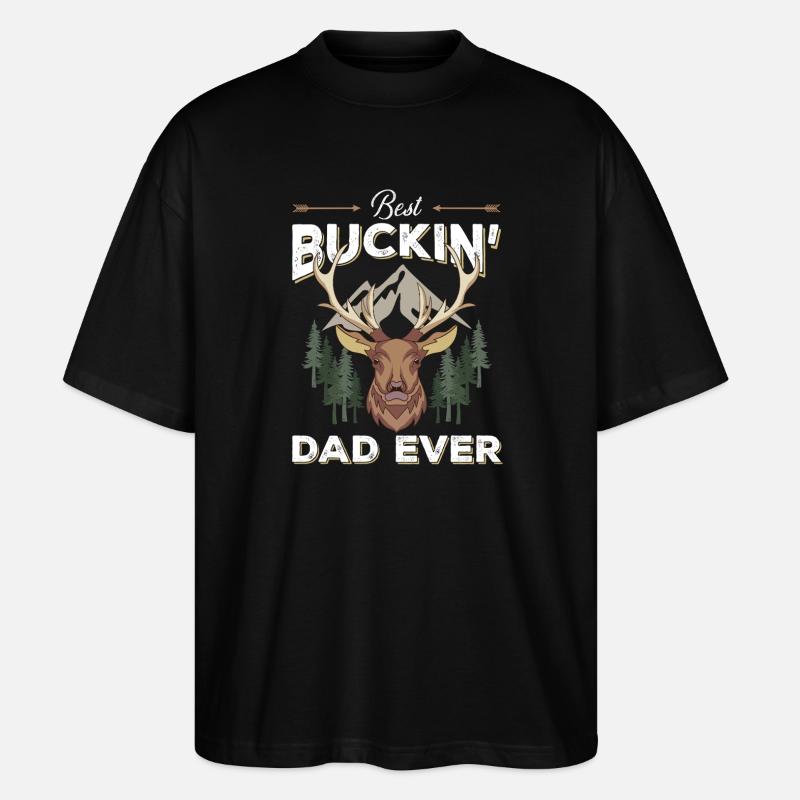 Best Buckin' Dad Ever - Stanley/Stella Oversized Unisex Bio T-Shirt Blaster 2.0 - Schwarz
