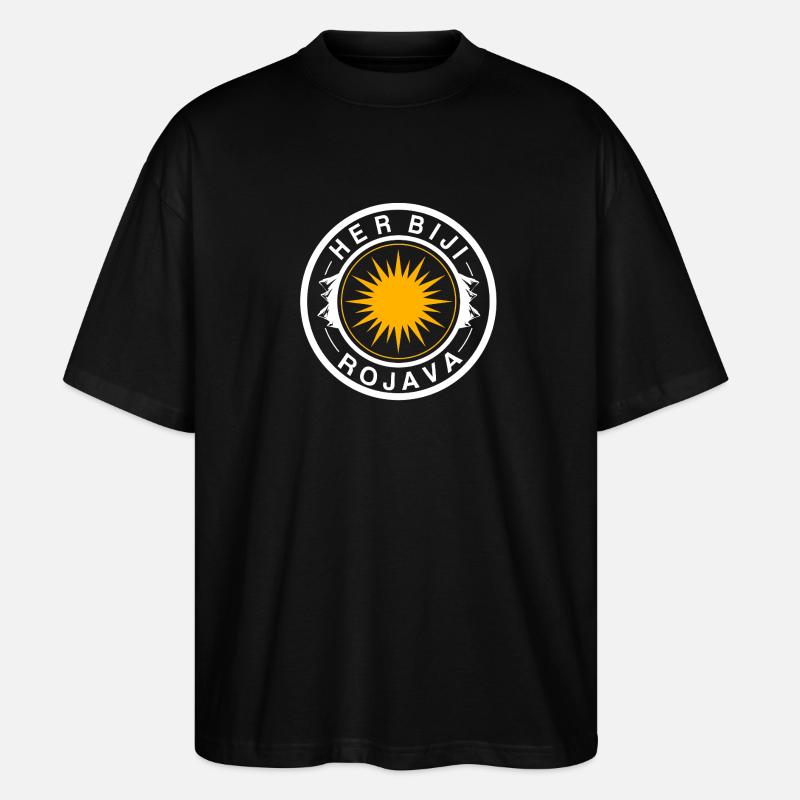 Rojava - Stanley/Stella Oversized Unisex Organic T-shirt Blaster 2.0 - black