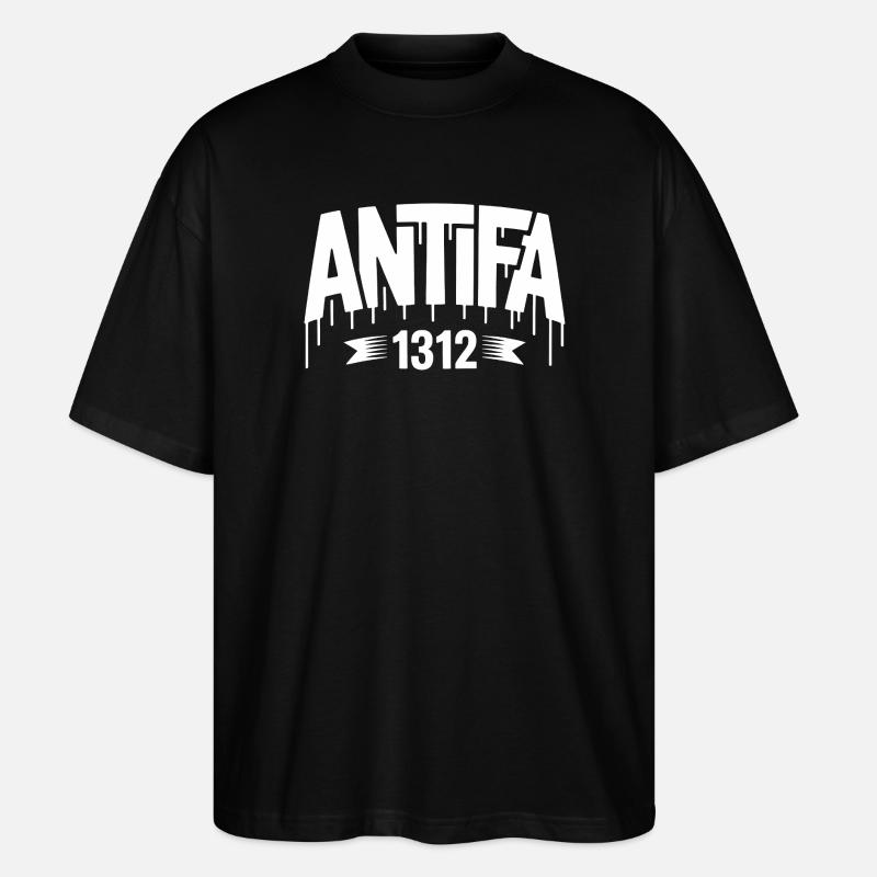 Antifa 1312 - Antifa Tee - T-shirt bio Blaster 2.0 coupe oversize Stanley/Stella Unisexe - noir