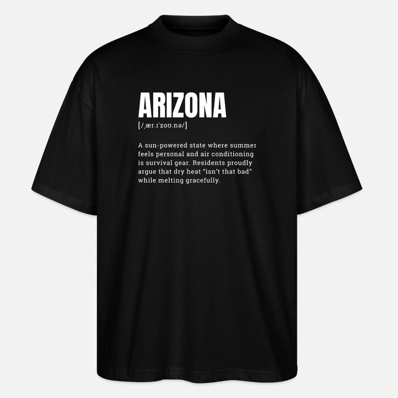 Arizona Solar Power Graph - Stanley/Stella Oversized Unisex Organic T-shirt Blaster 2.0 - black