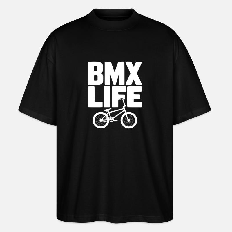 BMX-Leben - Stanley/Stella Oversized Unisex Bio T-Shirt Blaster 2.0 - Schwarz