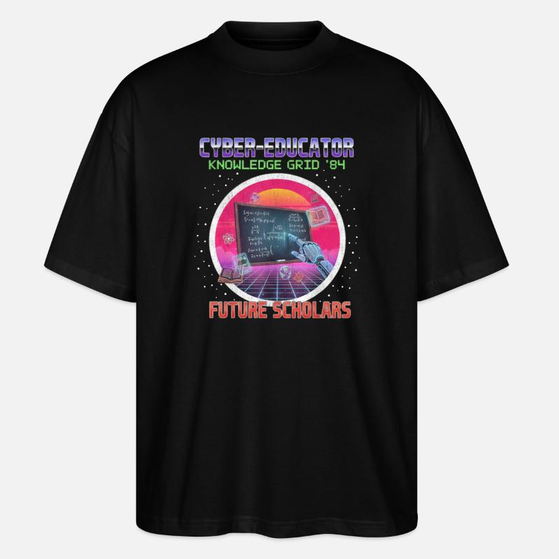 Professeur de cybersécurité - T-shirt bio Blaster 2.0 coupe oversize Stanley/Stella Unisexe - noir