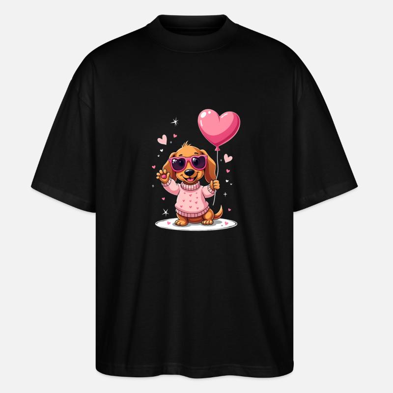 Dackel teckel teckel tekel - T-shirt bio Blaster 2.0 coupe oversize Stanley/Stella Unisexe - noir