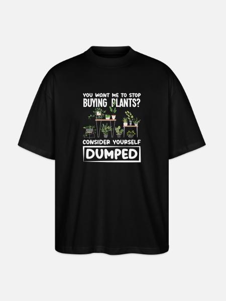 Plant Lover Plants Gardener Hobby - Stanley/Stella Oversized Unisex Organic T-shirt Blaster 2.0 - black