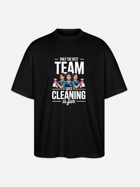 Cleaner Cleaning Team Service Cleaning - Stanley/Stella Oversized Unisex Organic T-shirt Blaster 2.0 - black