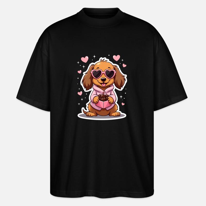 Dackel teckel teckel tekel - T-shirt bio Blaster 2.0 coupe oversize Stanley/Stella Unisexe - noir