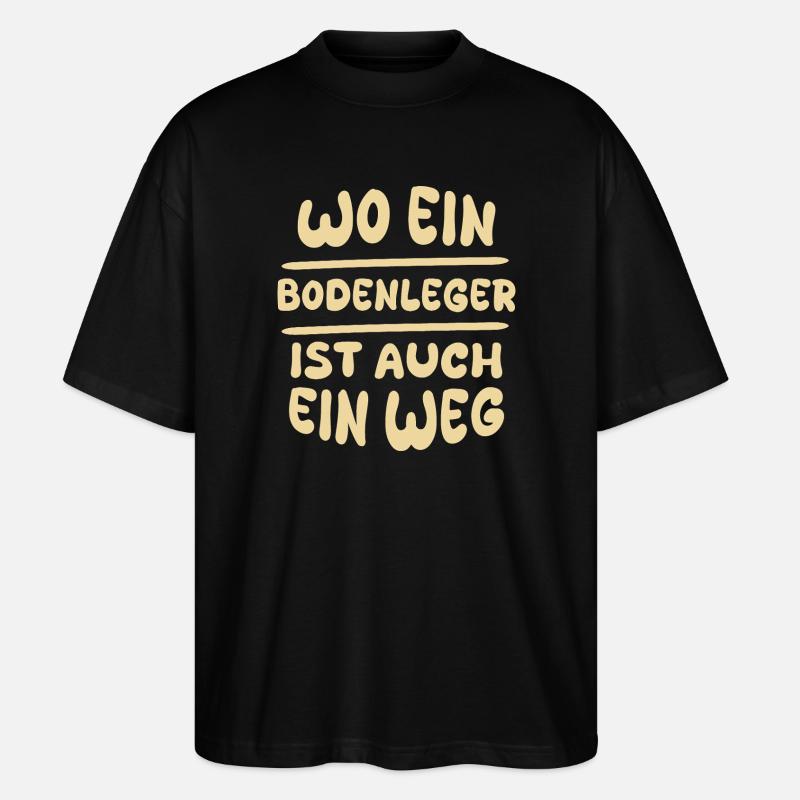Bodenleger - Stanley/Stella Oversized Unisex Bio T-Shirt Blaster 2.0 - Schwarz