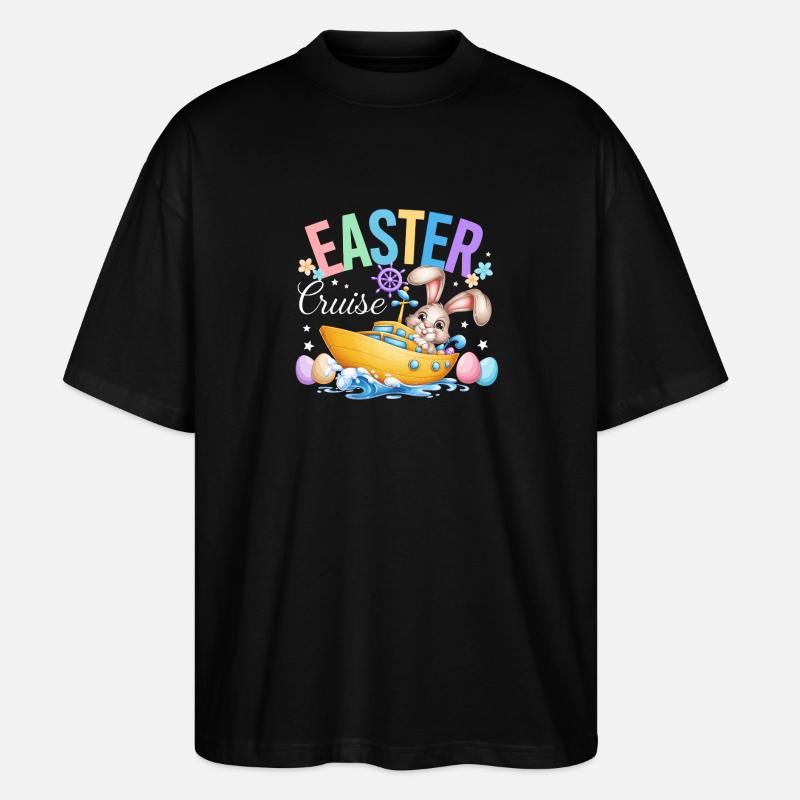 Osterkreuzfahrt-Urlaubszitat - Stanley/Stella Oversized Unisex Bio T-Shirt Blaster 2.0 - Schwarz