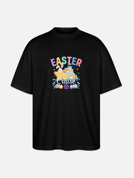 Easter Cruise Holiday Quote - Stanley/Stella Oversized Unisex Organic T-shirt Blaster 2.0 - black