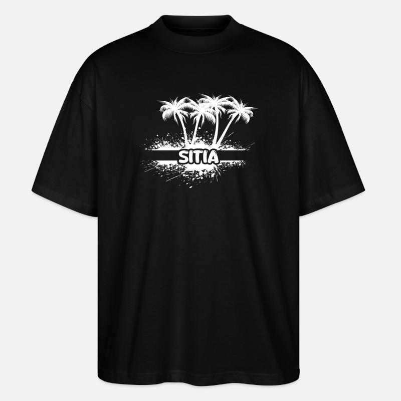 Sitia en tant que Soleil - T-shirt bio Blaster 2.0 coupe oversize Stanley/Stella Unisexe - noir