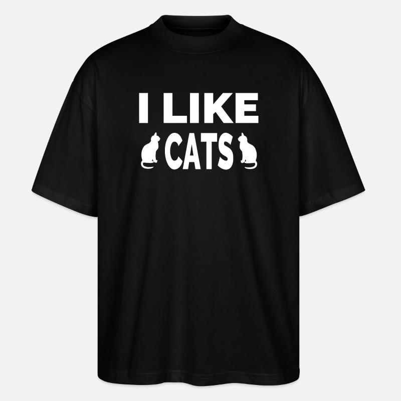 Katzen - Stanley/Stella Oversized Unisex Bio T-Shirt Blaster 2.0 - Schwarz