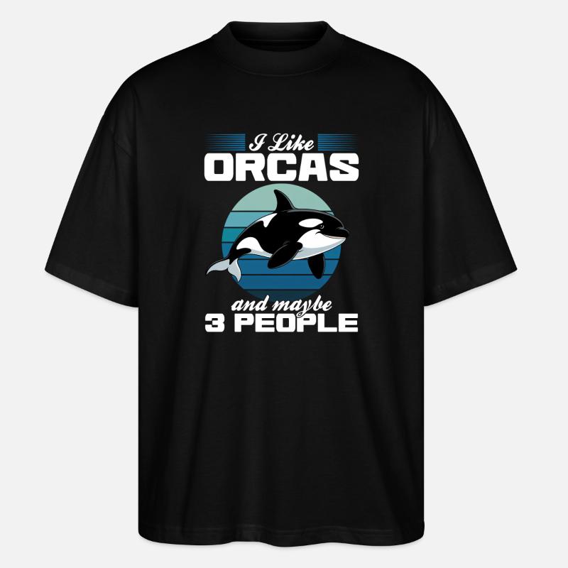 Funny Orca - Stanley/Stella Oversized Unisex Bio T-Shirt Blaster 2.0 - Schwarz
