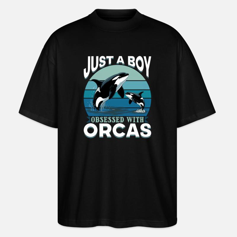 Funny Orca - Stanley/Stella Oversized Unisex Bio T-Shirt Blaster 2.0 - Schwarz