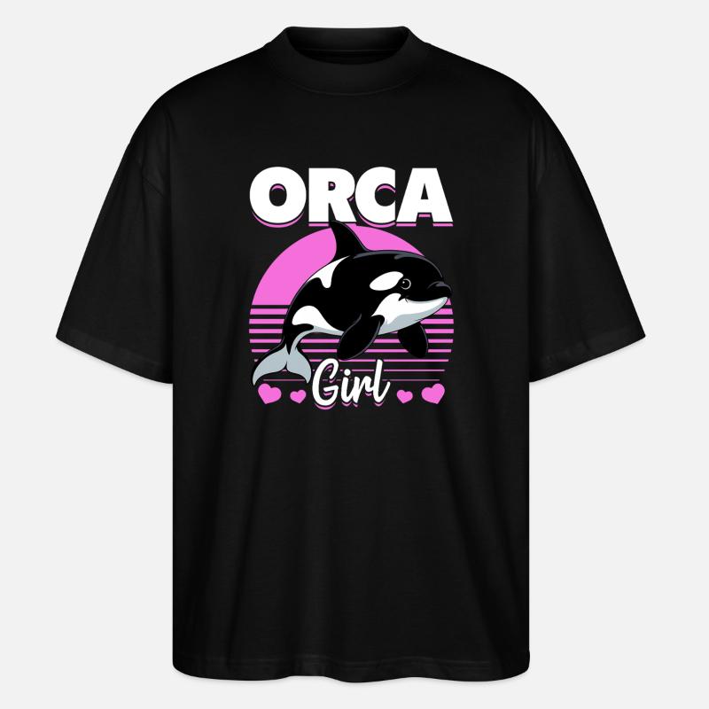 Funny Orca - Stanley/Stella Oversized Unisex Bio T-Shirt Blaster 2.0 - Schwarz