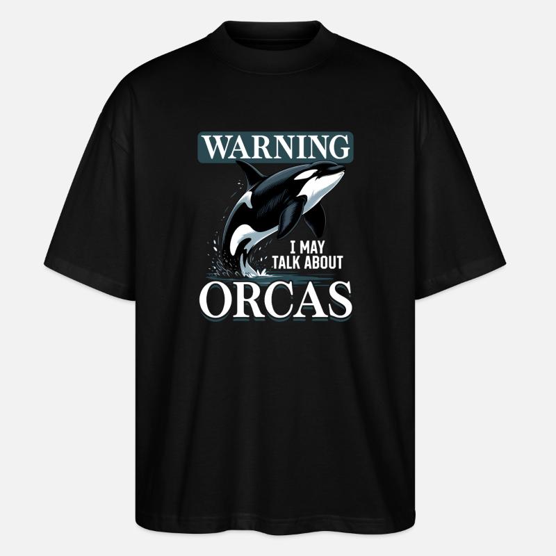 Funny Orca - Stanley/Stella Oversized Unisex Bio T-Shirt Blaster 2.0 - Schwarz