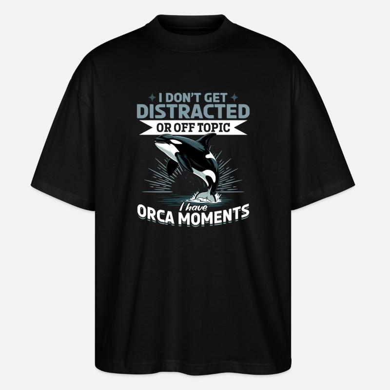 Funny Orca - Stanley/Stella Oversized Unisex Bio T-Shirt Blaster 2.0 - Schwarz