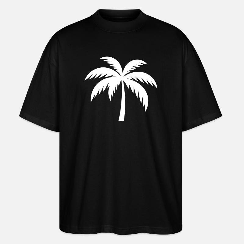 Palme Silhouette - Stanley/Stella Oversized Unisex Bio T-Shirt Blaster 2.0 - Schwarz