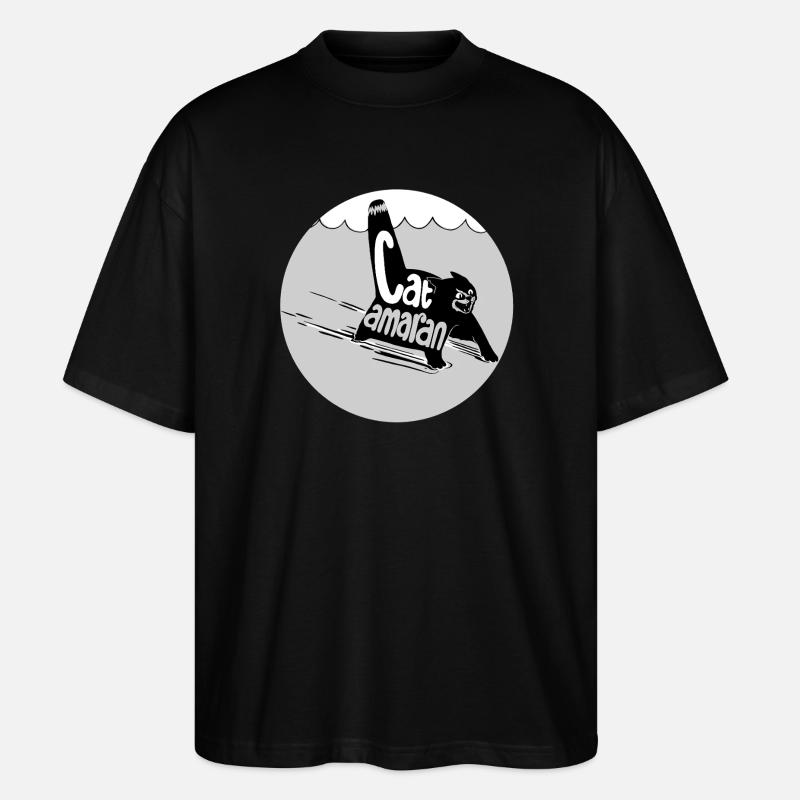 Typ-o-Cat #16 CATamaran - Stanley/Stella Oversized Unisex Bio T-Shirt Blaster 2.0 - Schwarz