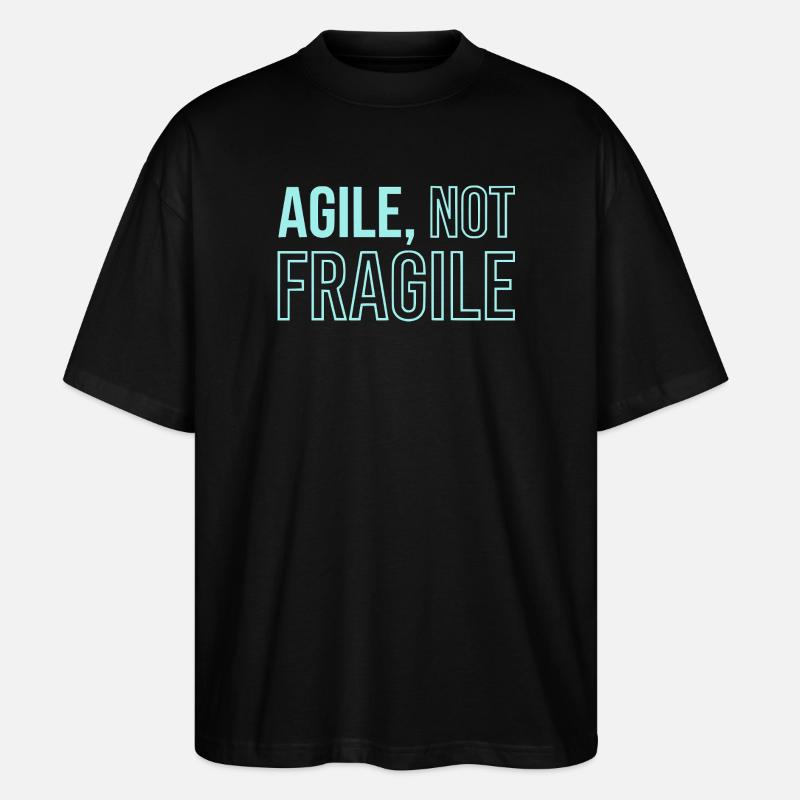 Agile Development, Scrum Coach Shirt - Stanley/Stella Oversized Unisex Organic T-shirt Blaster 2.0 - black