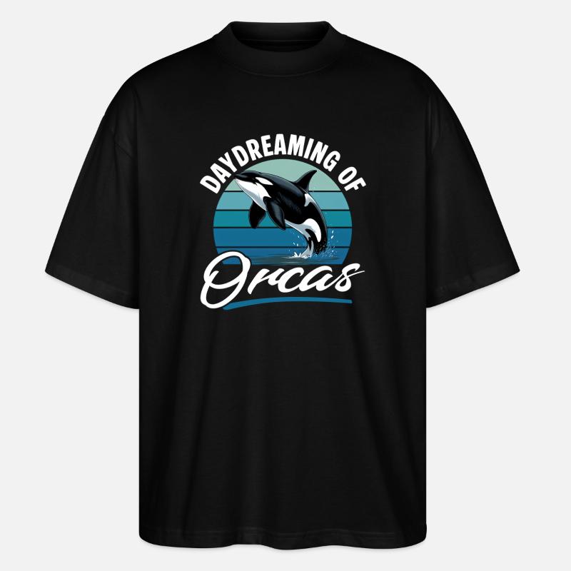 Funny Orca - Stanley/Stella Oversized Unisex Bio T-Shirt Blaster 2.0 - Schwarz