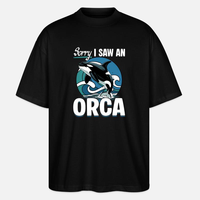 Funny Orca - Stanley/Stella Oversized Unisex Bio T-Shirt Blaster 2.0 - Schwarz
