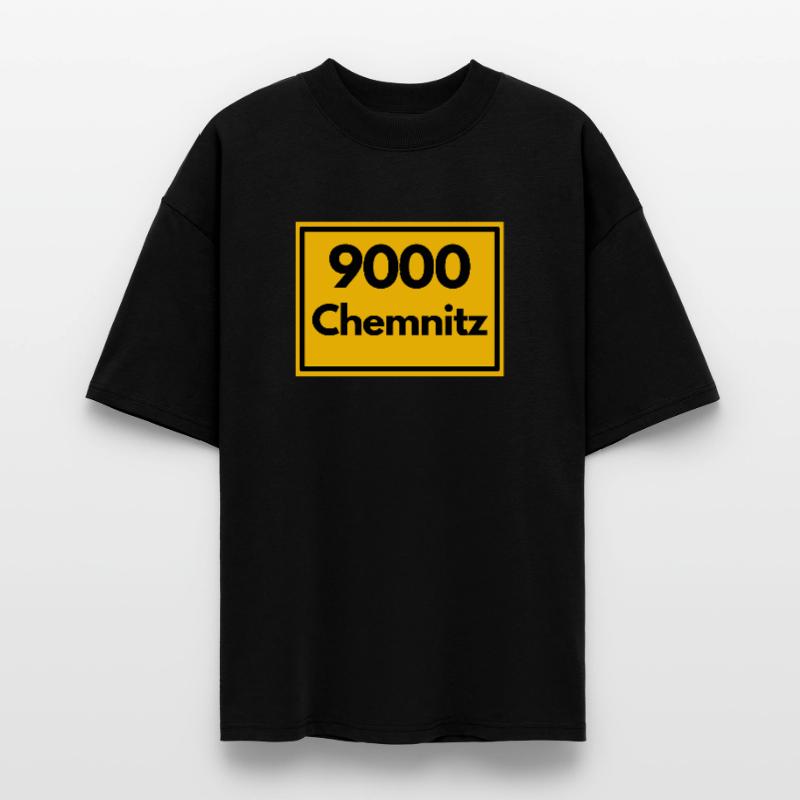 OLD POSTCODE POSTCODE RETRO 9000 CHEMNITZ GDR Stanley/Stella Oversized Unisex Organic T-shirt Blaster 2.0