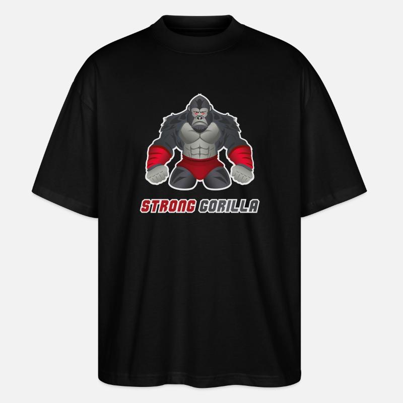 Gorilla MMA Workout - Stanley/Stella Oversized Unisex Bio T-Shirt Blaster 2.0 - Schwarz