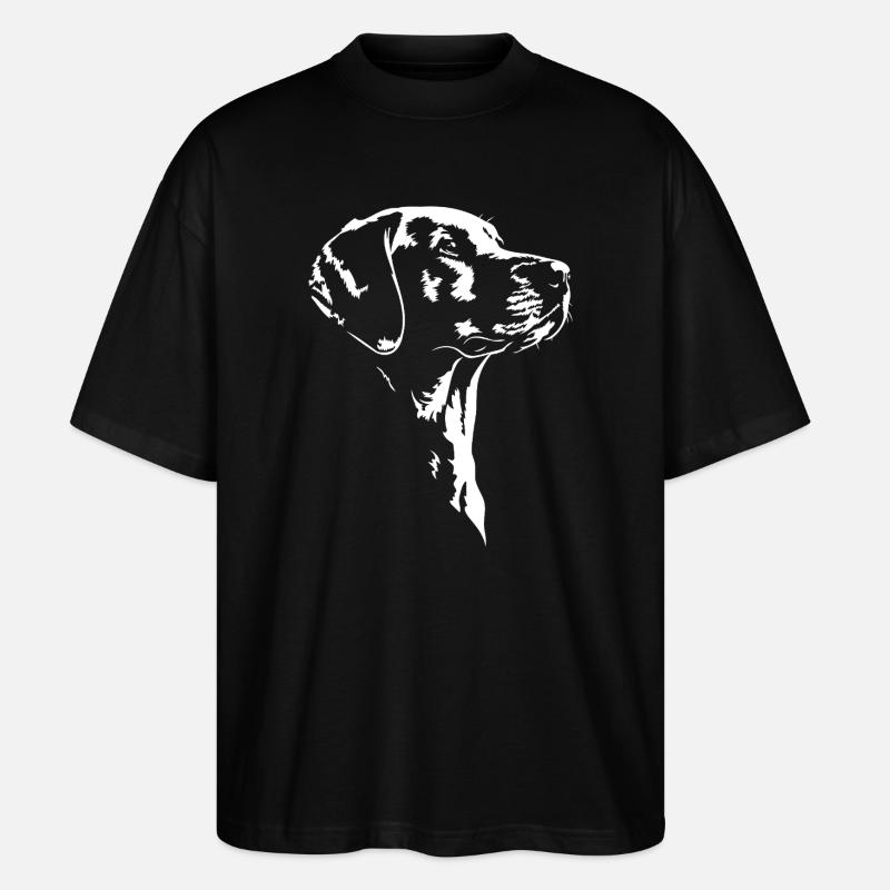 Chien Silhouette Broholmer Wilsigns - T-shirt bio Blaster 2.0 coupe oversize Stanley/Stella Unisexe - noir