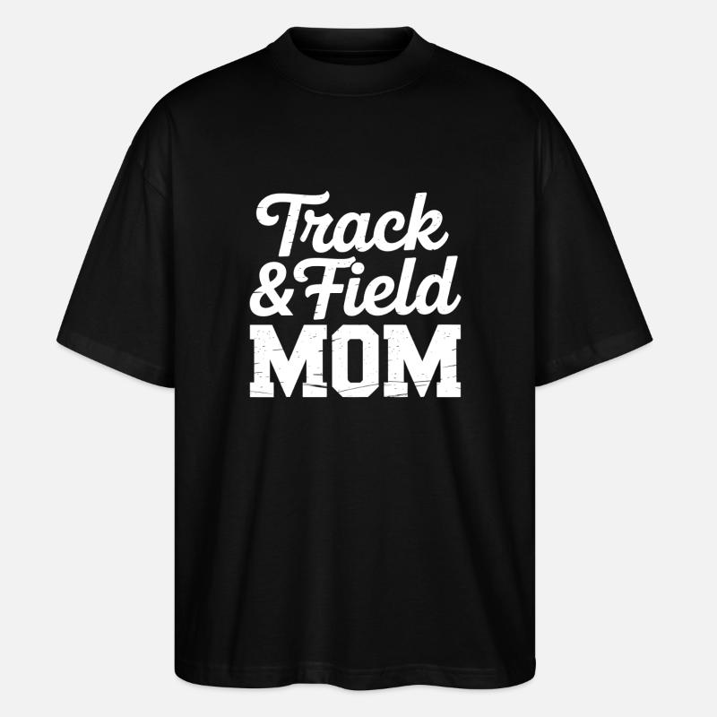 Leichtathletik Sprüche Leichtathletik Geschenk - Stanley/Stella Oversized Unisex Bio T-Shirt Blaster 2.0 - Schwarz