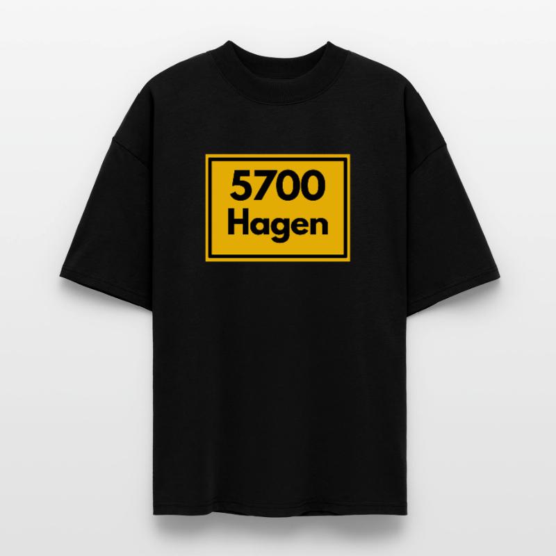 OLD POSTCODE POSTCODE RETRO 5700 HAGEN STOLZ Stanley/Stella Oversized Unisex Organic T-shirt Blaster 2.0