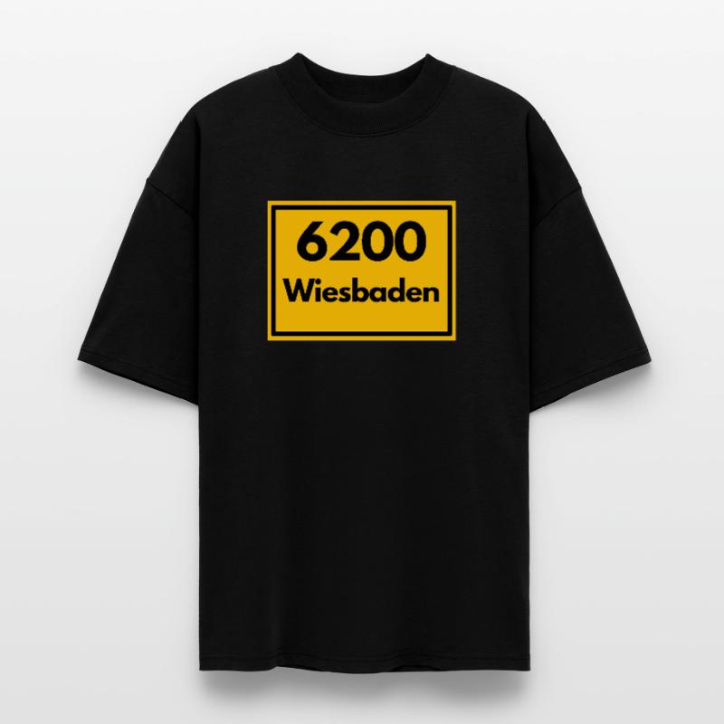 OLD POSTCODE POSTCODE RETRO 6200 WIESBADEN Stanley/Stella Oversized Unisex Organic T-shirt Blaster 2.0