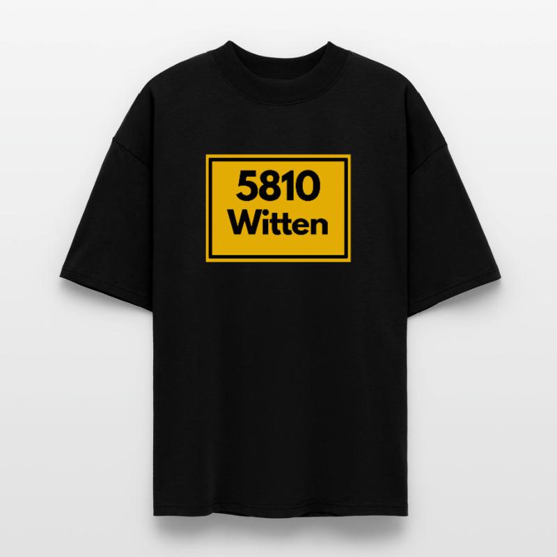 OLD POSTCODE POSTCODE RETRO 5810 WITTEN RUHRGEBIET Stanley/Stella Oversized Unisex Organic T-shirt Blaster 2.0