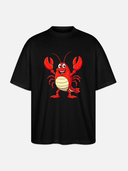 Lobster Costume Crab Sea Creature Underwater - Stanley/Stella Oversized Unisex Organic T-shirt Blaster 2.0 - black