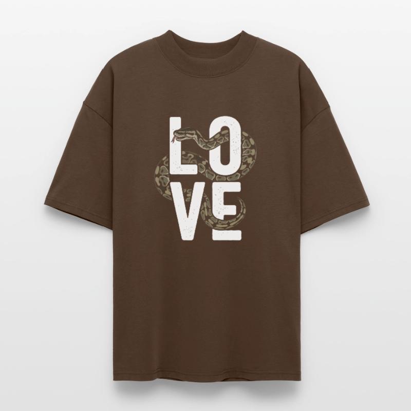 Les serpents rois Python ADORENT les pythons de terrarium T-shirt bio Blaster 2.0 coupe oversize Stanley/Stella Unisexe