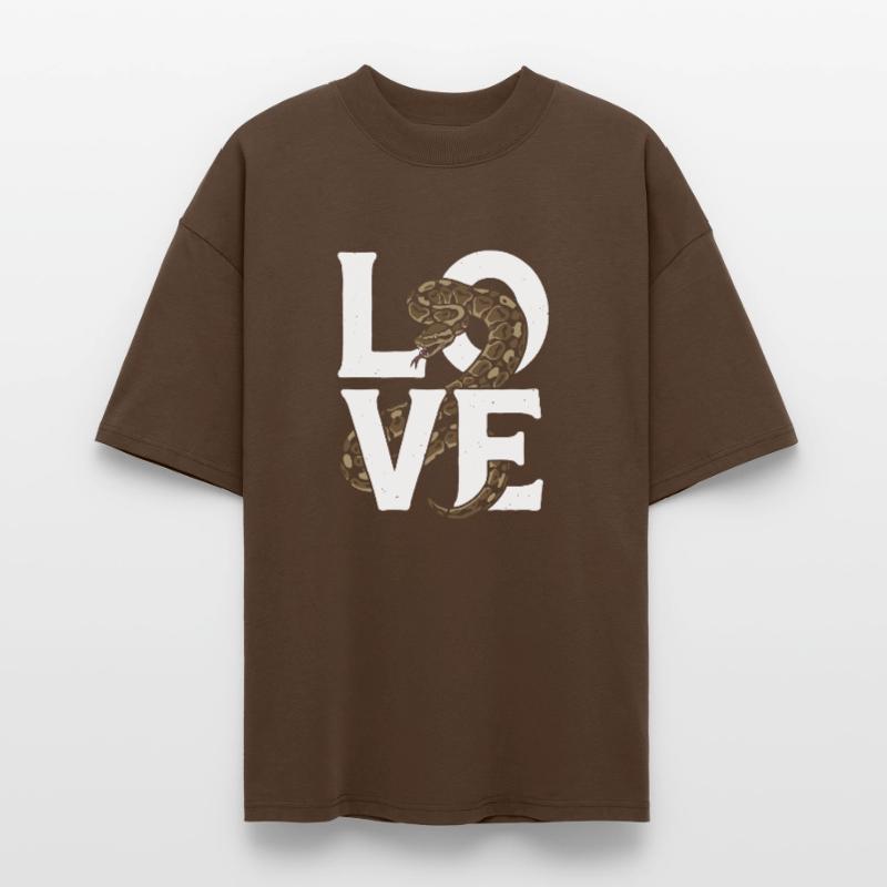 Les serpents rois Python ADORENT les pythons de terrarium T-shirt bio Blaster 2.0 coupe oversize Stanley/Stella Unisexe
