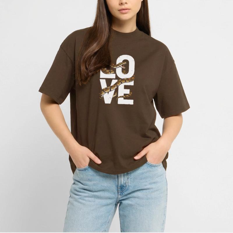Les serpents rois Python ADORENT les pythons de terrarium T-shirt bio Blaster 2.0 coupe oversize Stanley/Stella Unisexe