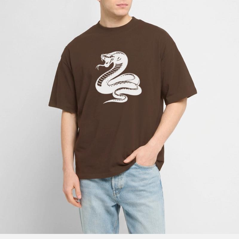 Silhouette du python serpent T-shirt bio Blaster 2.0 coupe oversize Stanley/Stella Unisexe