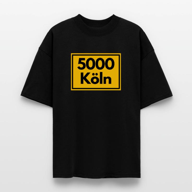 OLD POSTCODE POSTCODE RETRO 5000 COLOGNE - CATHEDRAL CITY Stanley/Stella Oversized Unisex Organic T-shirt Blaster 2.0