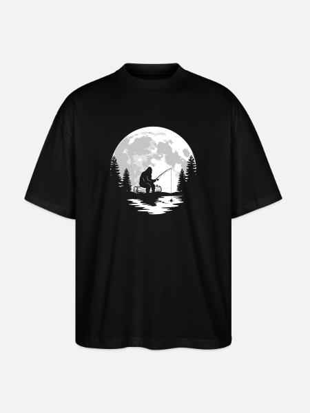 Bigfoot Fishing - Stanley/Stella Oversized Unisex Organic T-shirt Blaster 2.0 - black