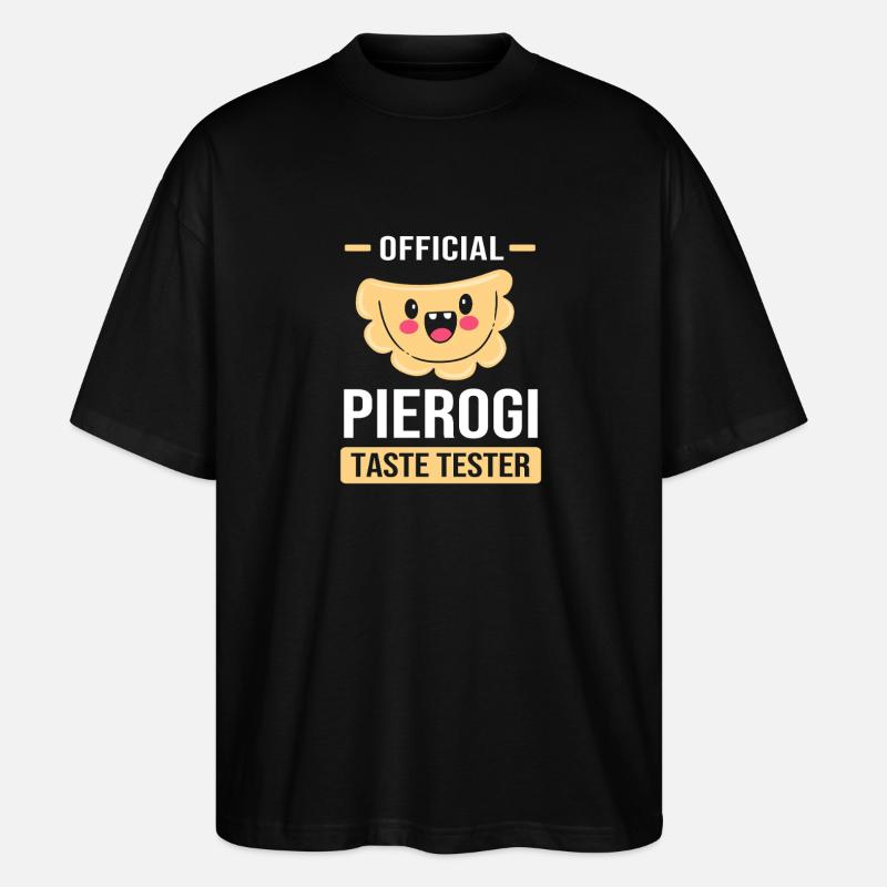 Pierogi Polen Polnisch - Stanley/Stella Oversized Unisex Bio T-Shirt Blaster 2.0 - Schwarz