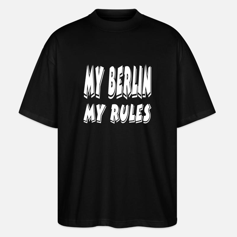 Berlin - Stanley/Stella Oversized Unisex Bio T-Shirt Blaster 2.0 - Schwarz