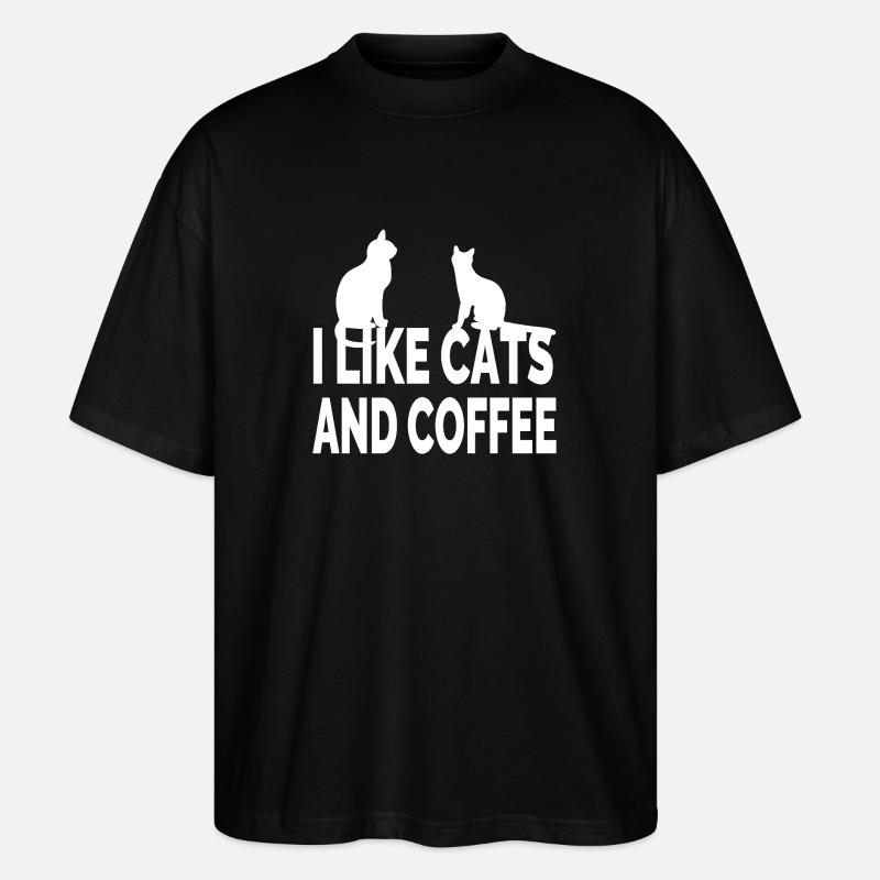 Katzen - Stanley/Stella Oversized Unisex Bio T-Shirt Blaster 2.0 - Schwarz