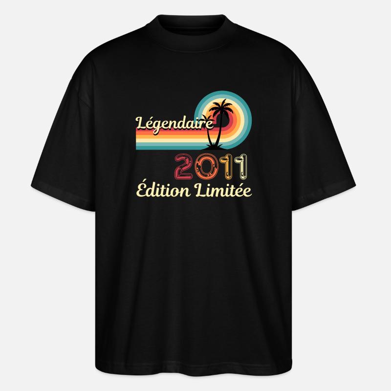 Légendaire 2011, édition limitée - T-shirt bio Blaster 2.0 coupe oversize Stanley/Stella Unisexe - noir