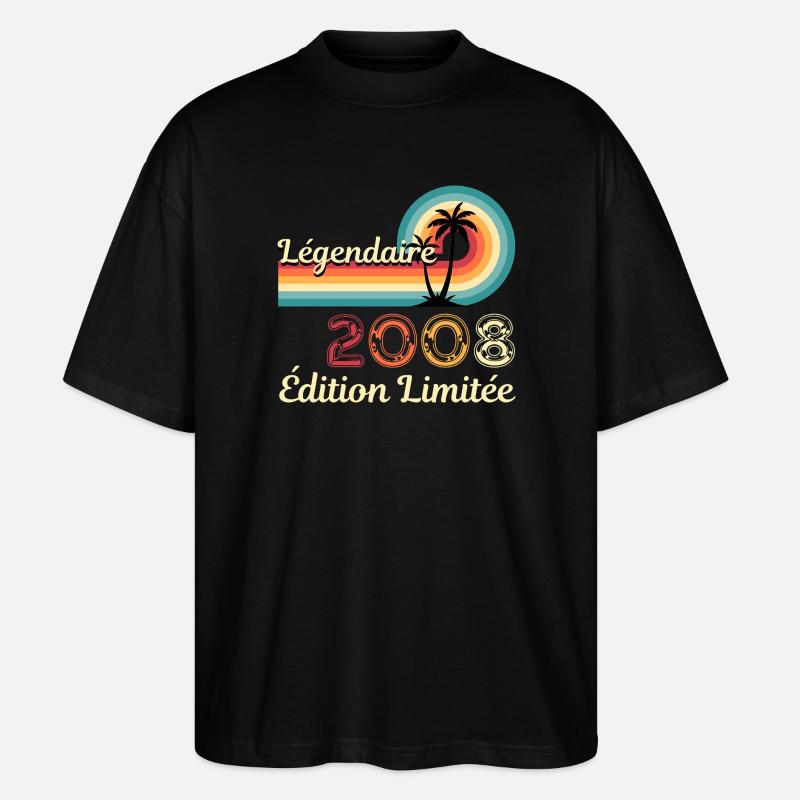 Legendary 2008, limitierte Edition - Stanley/Stella Oversized Unisex Bio T-Shirt Blaster 2.0 - Schwarz
