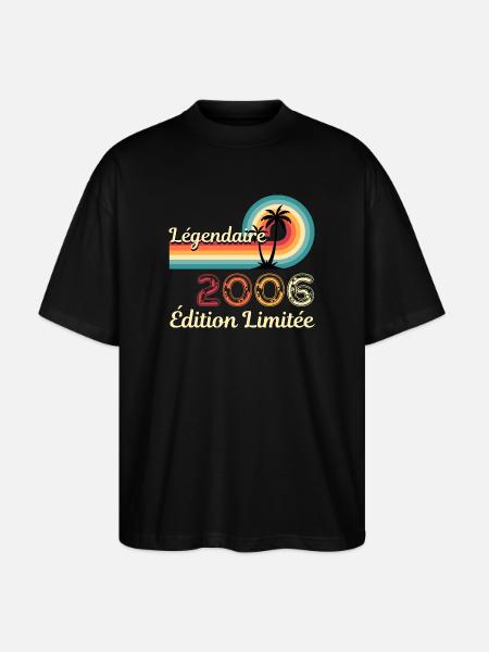 Legendary 2006, limitierte Ausgabe - Stanley/Stella Oversized Unisex Bio T-Shirt Blaster 2.0 - Schwarz