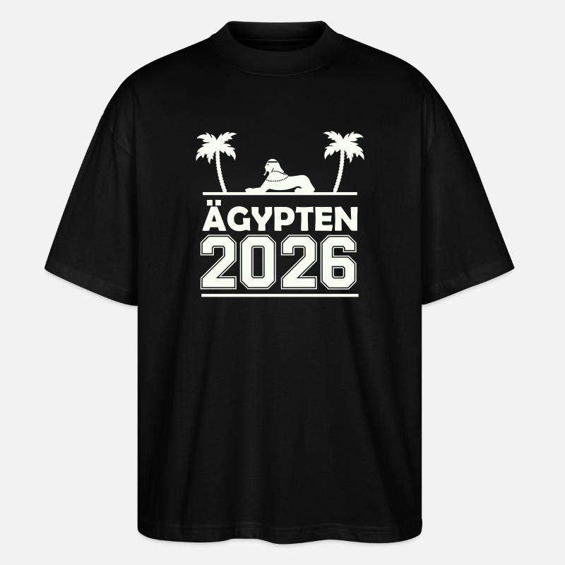 Silhouette Égypte 2026 - T-shirt bio Blaster 2.0 coupe oversize Stanley/Stella Unisexe - noir